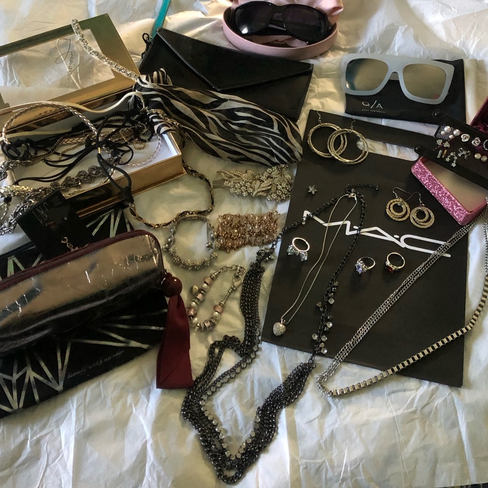 MIX Jewelry, hair accessories, sunglasses, wallet